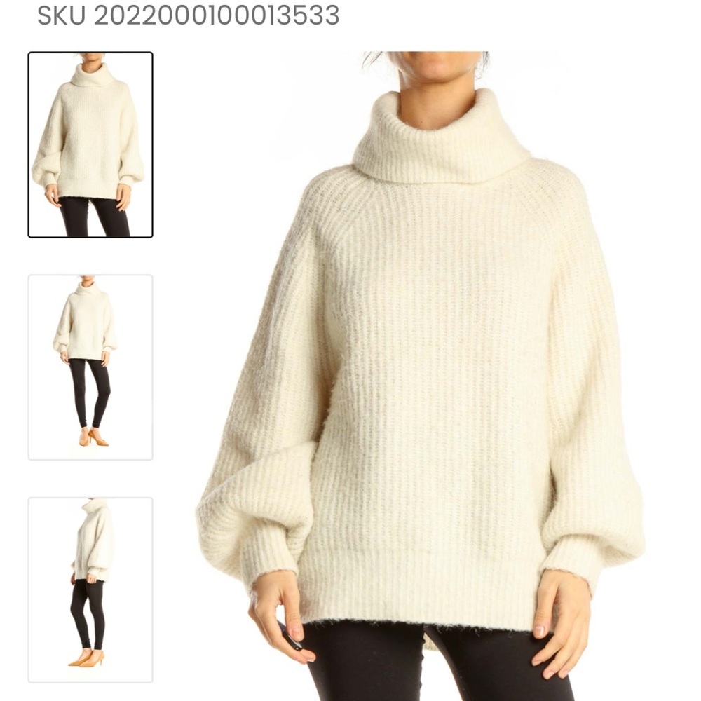 Mango Cream oversized look sweater